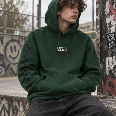 Vans Bluza z kapturem – Forest Green